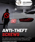 Anti-theft screws for Rear License Plate Frame Bracket Mount For BMW 1 Series 2 3 5 6 X And Mini Cooper 2002 To 2024 Kit