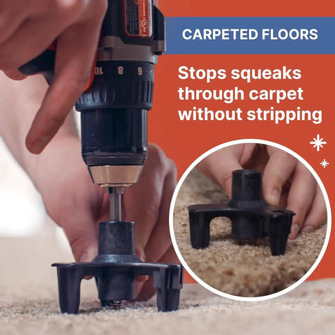 Pro Grade Replacement Screws For Dead Silent Floors Zinc Plated Rust Resistant Scored Counter Snap Fasteners To Knock Out Stubborn Creaks On Hardwood Carpet Vinyl And Linoleum Smooth As Butter 250 Pack with drill on carpet