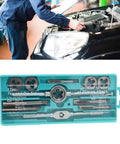 Top Pick Fafeicy High Speed Steel Tap And Die Set For Thread Repair Including 12 Pieces With Wear Screw Wrench Kit Perfect For Auto Home Maintenance Plus Machinery Work That Totally Gets The Job Done Right Now, 12-piece tap set in case