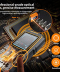 Stud Finder Wall Scanner All In One Handy 5 In 1 With Wood Stud Cable Metal Detection And Laser Distance LCD Display And Voice Alerts Smart Sensor Digital Level 40M Range, LCD screen close-up