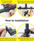 How to install Precision Aluminum Hardware Drilling Jig Drill Template For No Sweat Cabinet Pull Setup With Built In Sight Lines.