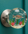 Kickstart Your Home Refresh With Vintage Floral Resin Cabinet Handles Featuring Smooth Gliding Drawer Pulls And Rock Solid Metal Hardware For Adding Old School Charm To Any Dresser Upgrade. Round turtle knob with coral design in resin.