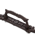 Heavy Duty 8.9 Inch Barn Door Handles 2 Pack In Rust Color Cast Iron Rustic Vintage Look For Gate Fence Outdoor Garage Closet Drawer Cabinet Pulls