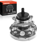 Rear Wheel Bearing And Hub Assembly With ABS For 5-Lug Vehicles, Fits Toyota Prius V 2012-2018 And Mirai 2016-2020, shown with box