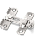Four Pack Barn Door Latches Stainless Steel Brushed Nickel 1.89 Inch Square Flip Latches for Bi Fold Sliding Doors