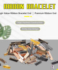 All In One DIY Jewelry Making Kit With 701 Pcs Ribbon End Clips And Pliers variety of colored iron fold over clips