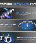 Premium heavy-duty parts for Big And Tall Gaming Chair With Retractable Footrest And Pocket Spring Lumbar Support.