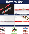 How to use 540 Piece Solder Seal Wire Connectors Kit With Heat Shrink Solder Sticks Waterproof Butt Connectors guide