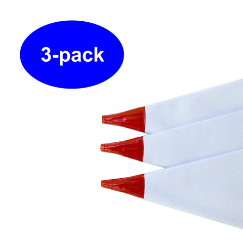 Three-pack of Heavy Duty Vinyl Piping Cement Bag For Grout And Mortar On The Go For Easy Grout Application Tear Resistant Tile Grout Applicator