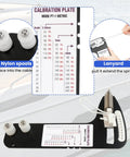 Hands Free Sailboat Rigging Tension Gauge For Standing Rigging And Forestays Reads 2000 Lbs While You Pull Works With Three Sixteenths Seven Thirty Seconds And One Quarter Inch Cable Diameters Portable Force Gauge For Solo Tuning with calibration plate and nylon spools