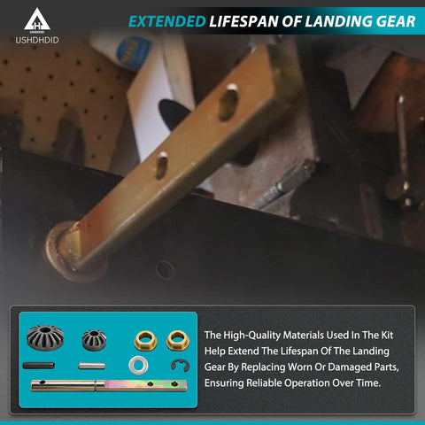 Power Landing Gear Repair Kit for 5th Wheel RV Lead Leg Replacement Fits Lippert Venture Systems components in use