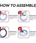 How to assemble Heavy Duty Bike Inner Tube 16x1.75 to 2.25 Inch with AV32mm Schrader Valve step-by-step guide