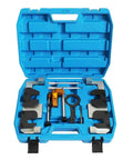 Straight Up Heavy Duty Camshaft Alignment Tool Built For BMW M3 M5 M6 N63 S63 N74 Engines Tough As Nails Pro Grade Repair Kit in blue case.