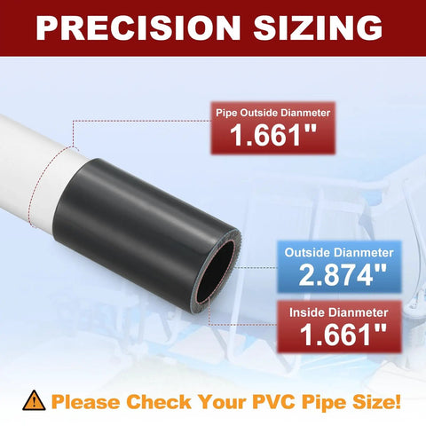Precision sizing for Two And A Half Inch Schedule 80 PVC Pipe Coupling Fitting SOC To SOC Slip Socket Connector.