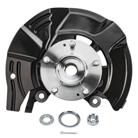 2.4L Front Left Steering Knuckle And Wheel Bearing Hub Assembly For 2011 Kia Optima Driver Side Replacement Front Suspension Knuckle With Hub OEM Spec Cast Iron image