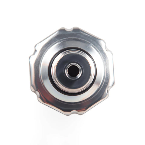 Top view of 90 To 120 PSI Air Pressure Switch 1 Quarter NPT Controller For Air Compressors And Tank Suspension, stainless steel finish