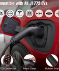 Level 2 EV Charger 11.5 kW 48A Hardwired Home Charging Station With Smart WiFi App Control, 25 Foot Cable, J1772 Universal Connector