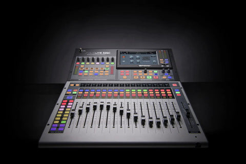 StudioLive Series III 32SC Digital Console Mixer Gig-Ready for Live Sound and Mobile Setups front view with control panel