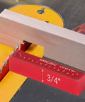 Setup Blocks Height Gauge Set, Eight Piece Aluminum Setup Bars For Router And Table Saw Accessories in use
