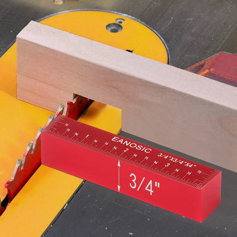Setup Blocks Height Gauge Set, Eight Piece Aluminum Setup Bars For Router And Table Saw Accessories in use