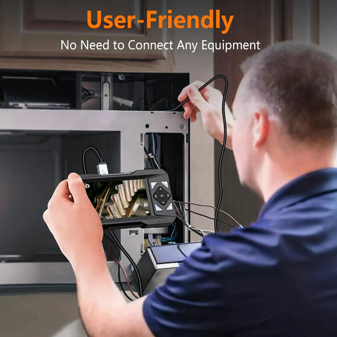 4.3 Inch Industrial Endoscope Borescope With 16.5 Ft Cable, 1080P HD Camera, IPS Display, Real Time Analysis, One Click Photo And Video Capture For Home And Pro Inspections used in appliance wiring inspection