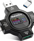 USB Type-C Power Meter Tester For Fast Charging QC PD Huawei Samsung Apple with digital display showing voltage and current