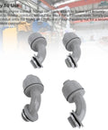 20 Pack Liquid Tight Connectors 3/4 Inch NPT 90 Degree PVC Conduit Fittings for securing flexible conduits easily.