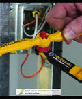 Nonconductive Electrical Wire Pliers Combo Pack with 12 Inch Wire Puller and Multi Gauge Insulated Grips in use