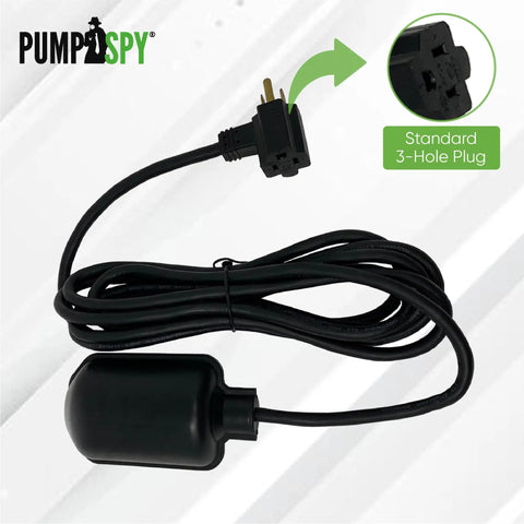 Beefy Universal Sump Pump Tethered Float Switch Replacement With Piggyback Plug For Sewage And Water Level Control 10 Foot Cord