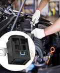 Plug And Play Crash Battery Disconnect Pyrofuse Switch Fits Mercedes Benz B C E Gle Glk Gls M Class 2005 Through 2019 Direct Swap Oem 6802944 02 installed in an engine compartment during repair.