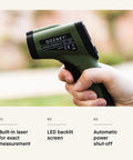 Infrared Thermometer With Built In Laser For Precise Temperature Readings, LED Display, Non Contact Measurement, 9V battery included, held in hand