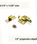Real Deal Heavy Duty Table Alignment Lock For Rock Solid Furniture Glue Ups And Dead Center Workshop Accuracy With Bulletproof Steel Plate Design And Included Mounting Screws, 2-1/4" x 1-3/8" size with screws.