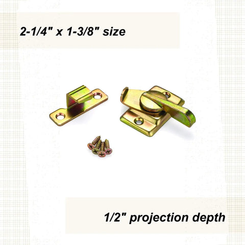 Real Deal Heavy Duty Table Alignment Lock For Rock Solid Furniture Glue Ups And Dead Center Workshop Accuracy With Bulletproof Steel Plate Design And Included Mounting Screws, 2-1/4" x 1-3/8" size with screws.