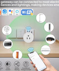 Smartphone app controlling Sprinkler Timer 2 Zone With Gateway WiFi Water Timer with connected devices for smart home integration.