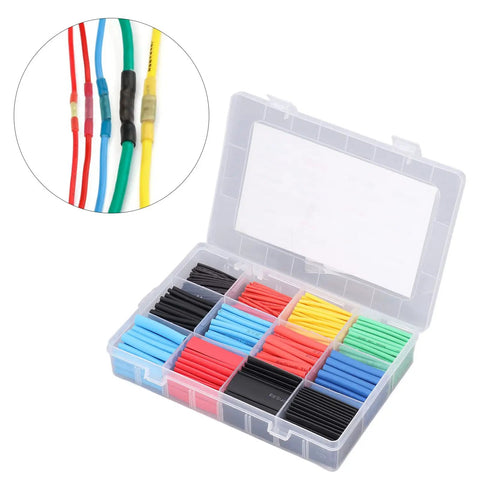 Top Rated Heat Shrink Tubing Kit With 2 To 1 Shrink Ratio In 5 Hottest Colors And 12 Super Sizes For Electrical Wire Wrap, Home Diy Repairs, And Professional Maintenance Projects Done Right in plastic organizer box