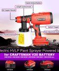 Heavy Duty HVLP Electric Paint Sprayer Cranks Out Dang Smooth Durable Coatings For Deck Repair Wall Touch Ups And Furniture Restoration With Zero Hassle Super Quick Setup with 1000ml paint container and adjustable features.