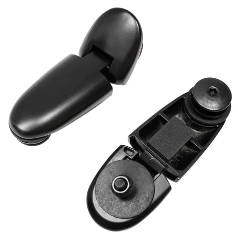 Rear Window Liftgate Hinge Set Right And Left Replacement For 1998 2002 Ford Explorer And 1998 2001 Mercury Mountaineer, black finish