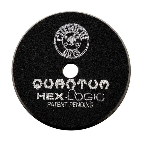 Black Hex-Logic Quantum Buffing Pad 5.5 Inch for Pro Polishing, Compounding, and Waxing, compatible with 5 Inch backing plate
