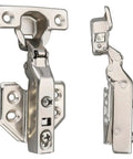 26mm Mini Cup Soft Close Cabinet Hinges For Thin Doors Full Overlay Concealed Hinges With Screws Nickel Finish 2 Pack