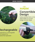 2-In-1 Cordless Grass Shears And Hedge Trimmer For Quick Edging And Shrubs, Ultra Lightweight Handheld Shrub Trimmer with 7.2V Lithium Battery