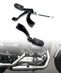 Harley Sportster Mid Control Kit With Peg Levers And Linkage Hardware Complete Mounting Set For 2004 2013 XL Models 1200C 1200R 1200L 1200N 1200X And 883 883L 883R Direct Bolt On Installation For Easy Fit And Secure Ride, black steel mid controls