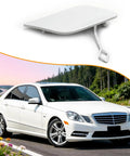 Mercedes Benz E Class W212 Tow Hook Cover Right Passenger Side Front Bumper Cover White Replacement for OE A2128850126