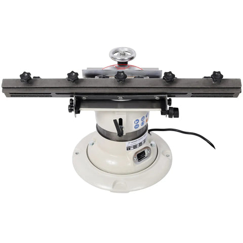 Beefy Six Inch Surface Grinder And Cutter Sharpener With Adjustable Angle Head view, featuring cast iron construction and precision adjustments.