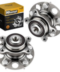 Rear Wheel Bearing Hub Assembly For Honda Civic 2006 2007 2008 2009 2010 2011, 5 Lug, With ABS, 2 Pack, Encoder ABS Sensor, 4 Bolt Modified Flange