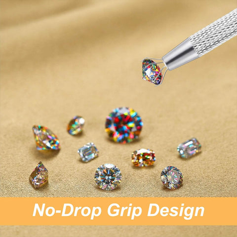 16G 18G Piercing Taper And Pro Grade Ball Grabber Tool Set for Easy Jewelry Changes with sparkling gemstones on a fabric surface