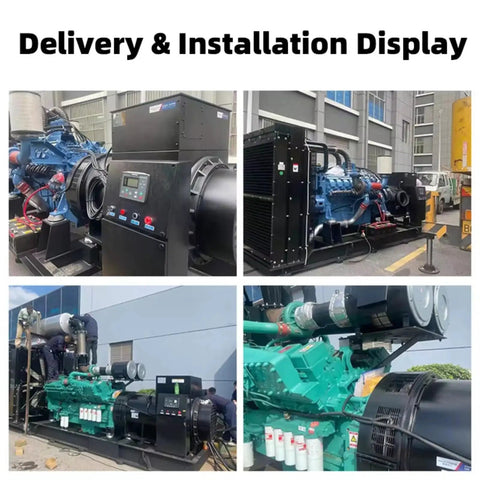Heavy Duty Portable Generator Set With High Power Output And Quiet Operation for delivery and installation display