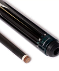 Istanbul 3 Cushion Carom Cue W/Luna Nera Fe71 Shaft And Vp2 Joint, black hornbeam butt, ready for competitive play.