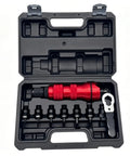 Rivet Nut Drill Adapter Kit Three Eighths Inch Power Setter For Drills in red and black case