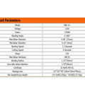 Product parameters for the Badass 110V 1700W Electric Rebar Bender And Cutting Machine listing specifications and features.