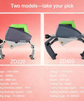Dual Model Pipe Cutting Machine For 15 To 220Mm And 75 To 400Mm Pipes Lightweight Handheld Cutter Zd220 And Zd400 Cold Cutting With No Burrs Adjustable Speed Tool Free Clamp Heavy Duty Performance For Large Diameter Jobs, ZD220 and ZD400 side view